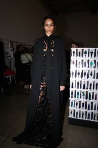 Backstage at Elie Saab RTW Fall 2022