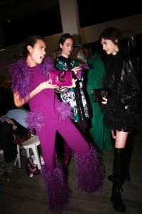Backstage at Elie Saab RTW Fall 2022