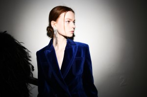 Backstage at Elie Saab RTW Fall 2022