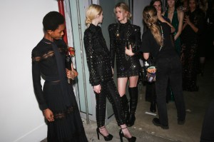 Backstage at Elie Saab RTW Fall 2022
