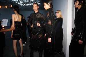 Backstage at Elie Saab RTW Fall 2022