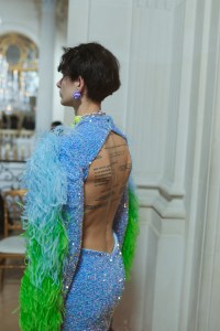 Backstage at Germanier RTW Fall 2022