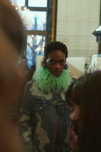 Backstage at Germanier RTW Fall 2022