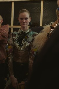 Backstage at Germanier RTW Fall 2022
