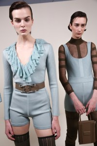 Backstage at Hermes RTW Fall 2022