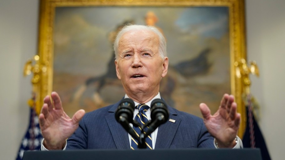 President Biden said he will work closely with Congress to deny Russia most favored nation treatment given by WTO membership.