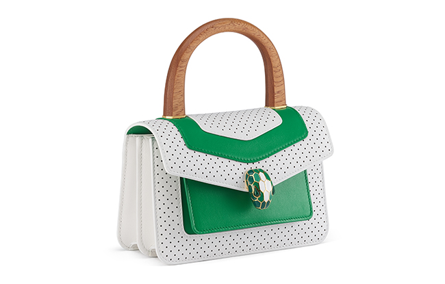 A Serpenti Forever handbag from Bulgari's collaboration with Casablanca.