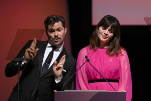 Andrew Rannells and Casey Wilson