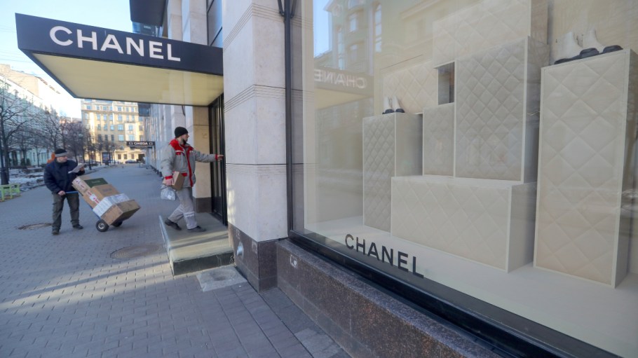 Chanel, LVMH temporarily closed stores in Russia as the country steps up attacks on Ukraine.