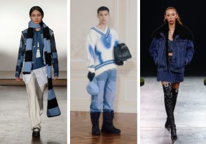 Designers at London Fashion Week leaned into the city's punk spirit with edgy denim.