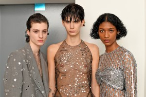 Backstage at MSGM RTW Fall 2022