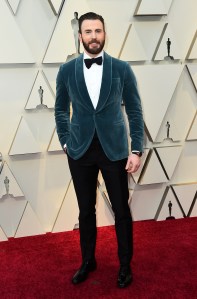 Chris Evans arrives at the Oscars on Sunday, Feb. 24, 2019, at the Dolby Theatre in Los Angeles. (Photo by Jordan Strauss/Invision/AP)