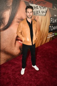 Chace Crawford Pam & Tommy Red Carpet Finale Screening Event and FYC Panel held at The Greek Theatre on March 7, 2022.