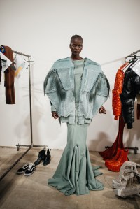 Backstage at Rick Owens RTW Fall 2022
