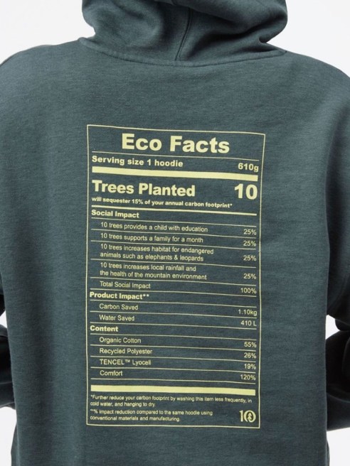 Tentree plants 10 trees for every garment sold.