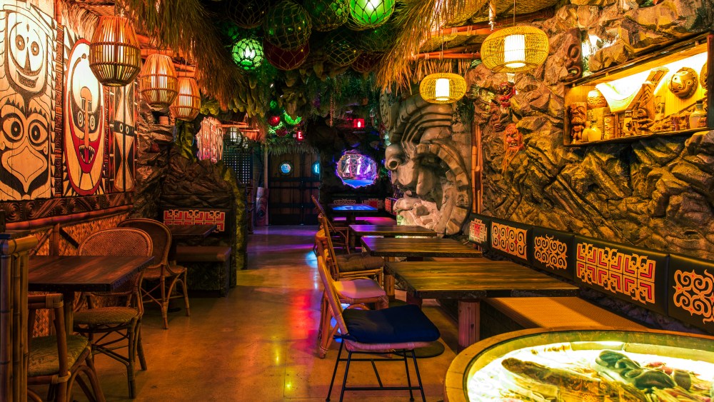 Inside Tiki Tatsu-Ya.