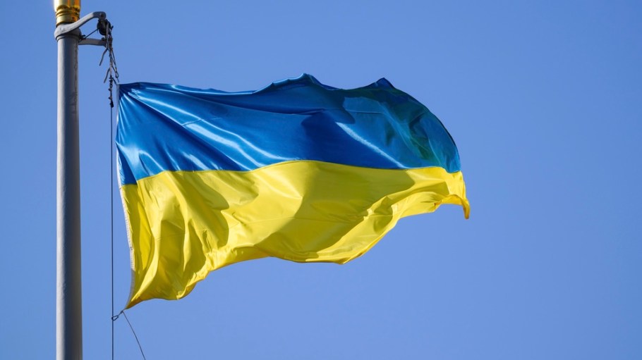 Ukraine conflict - Dresden shows Ukrainian flags