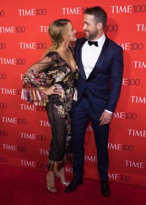 Blake Lively and Ryan Reynolds attend the TIME 100 Gala, celebrating the 100 most influential people in the world, at Frederick P. Rose Hall, Jazz at Lincoln Center on Tuesday, April 25, 2017, in New York. (Photo by Charles Sykes/Invision/AP)