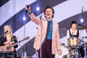 Harry Styles performs on NBC's Today show at Rockefeller Plaza on Wednesday, Feb. 26, 2020, in New York. (Photo by Charles Sykes/Invision/AP)