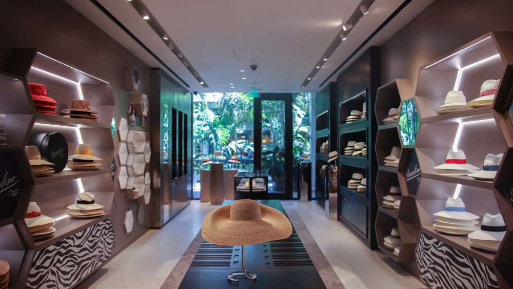 Borsalino's Bal Harbour pop-up shop open through July 2022.