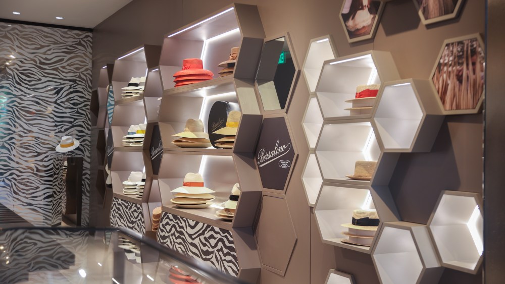 Borsalino's Bal Harbour pop-up shop open through July 2022.