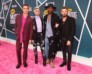 Bobby Berk, Tan France, Karamo Brown, and Antoni Porowski at the 2022 CMT Music Awards held at Nashville Municipal Auditorium on April 11th, 2022 in Nashville, Tennessee, USA.