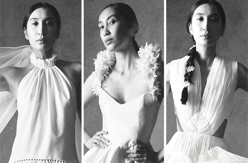 Looks from the new Rosie Assoulin bridal range.
