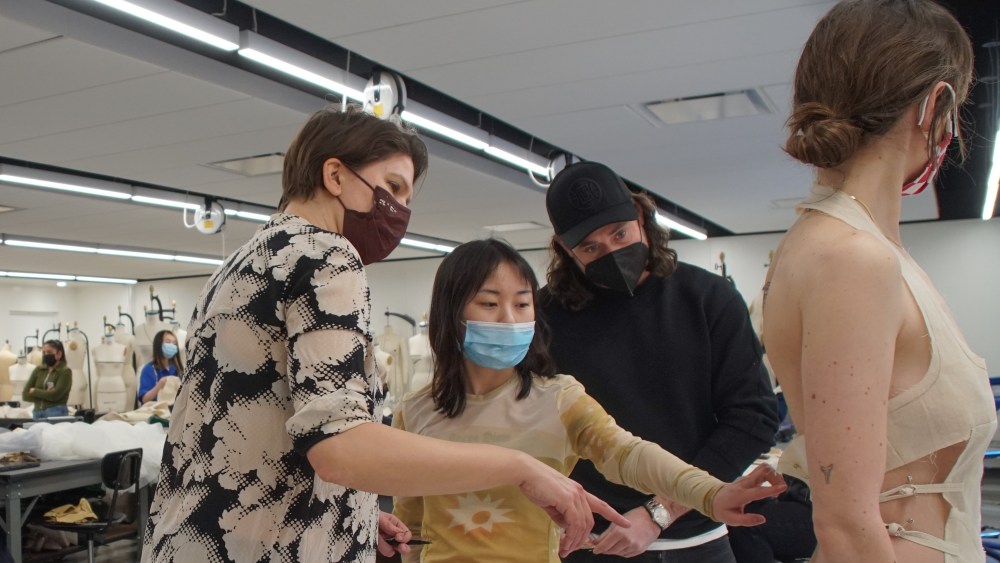 FIT students designing sportswear