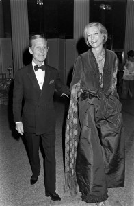 Billy Baldwin and Nan Kemper attend a party at the Metropolitan Museum of Art in New York City, celebrating the museum's exhibit "Glory of Russian Costume," on December 6, 1976.