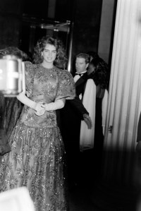 Model Brooke Shields arrives for the Metropolitan Museum of Art Costume Institute "Yves Saint Laurent: 25 Years of Design" exhibition and gala on December 5, 1983.