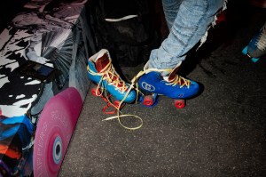 The scene at Flipper's Roller Boogie Palace NYC Opening at Rockefeller Center
