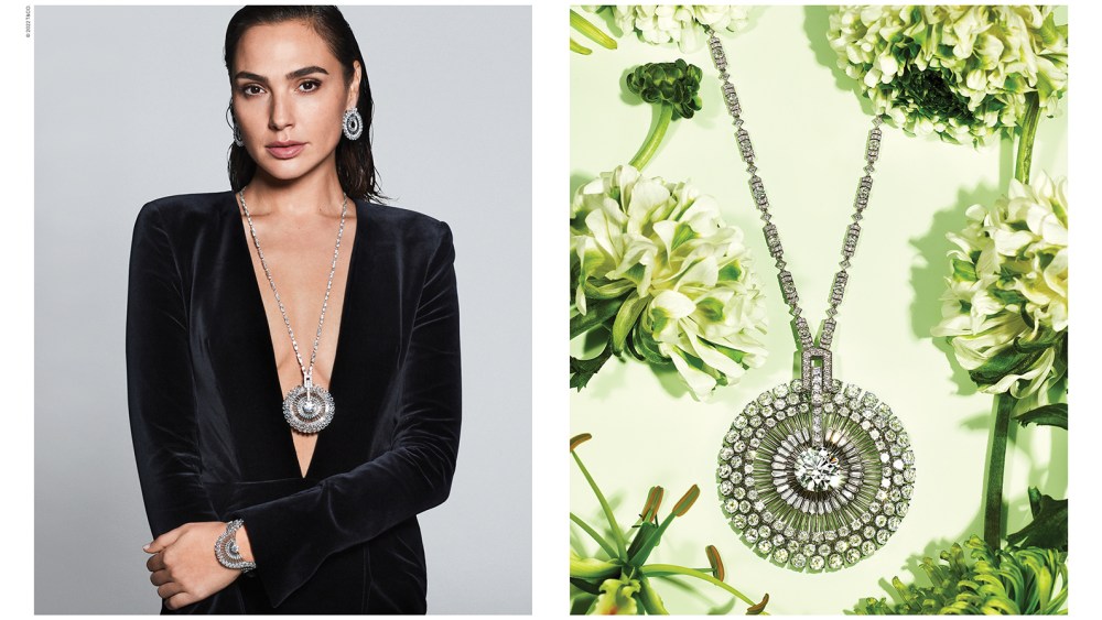 Gal Gadot in the Dandelion Pendant.