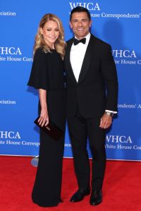 WASHINGTON, DC - APRIL 29: (L-R) Kelly Ripa and Marc Consuelous attend the 2023 White House Correspondents' Association Dinner at Washington Hilton on April 29, 2023 in Washington, DC. (Photo by Paul Morigi/Getty Images)