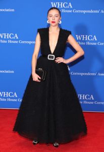 WASHINGTON, DC - APRIL 29: Bel Pawley attends the 2023 White House Correspondents' Association Dinner at Washington Hilton on April 29, 2023 in Washington, DC. (Photo by Paul Morigi/Getty Images)