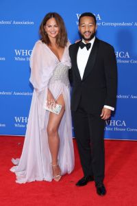 WASHINGTON, DC - APRIL 29: Chrissy Teigen and John Legend attend the 2023 White House Correspondents' Association Dinner at Washington Hilton on April 29, 2023 in Washington, DC. (Photo by Paul Morigi/Getty Images)