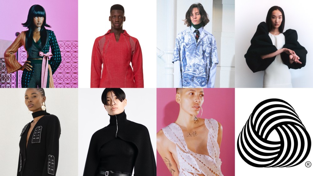 From left: Looks designed by Ahluwalia, Saul Nash, Egonlab, Jordan Dalah, Mmusomaxwell, Peter Do and Rui for the 2022 International Woolmark Prize.