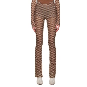 KNWLS Brown Polyester Trousers