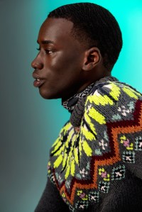 Teddy Vonranson's cotton and polyamide sweater worn over The Academy New York's turtleneck.