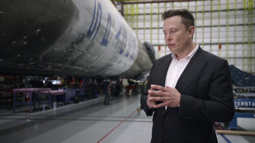 Elon Musk in a still from "Return to Space."