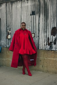 Street style at New York Fashion Week Fall 2022