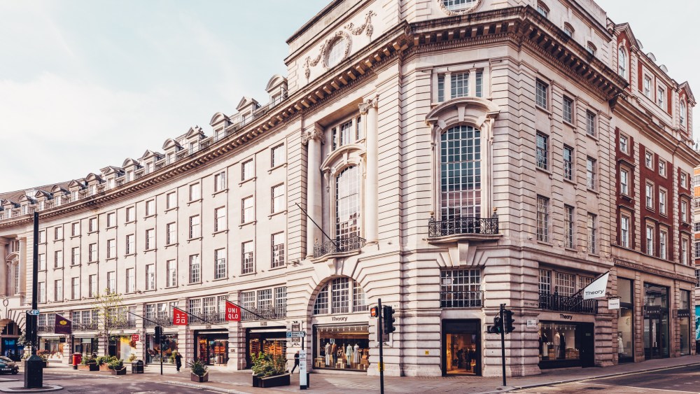 Uniqlo and Theory stores in Regent Street