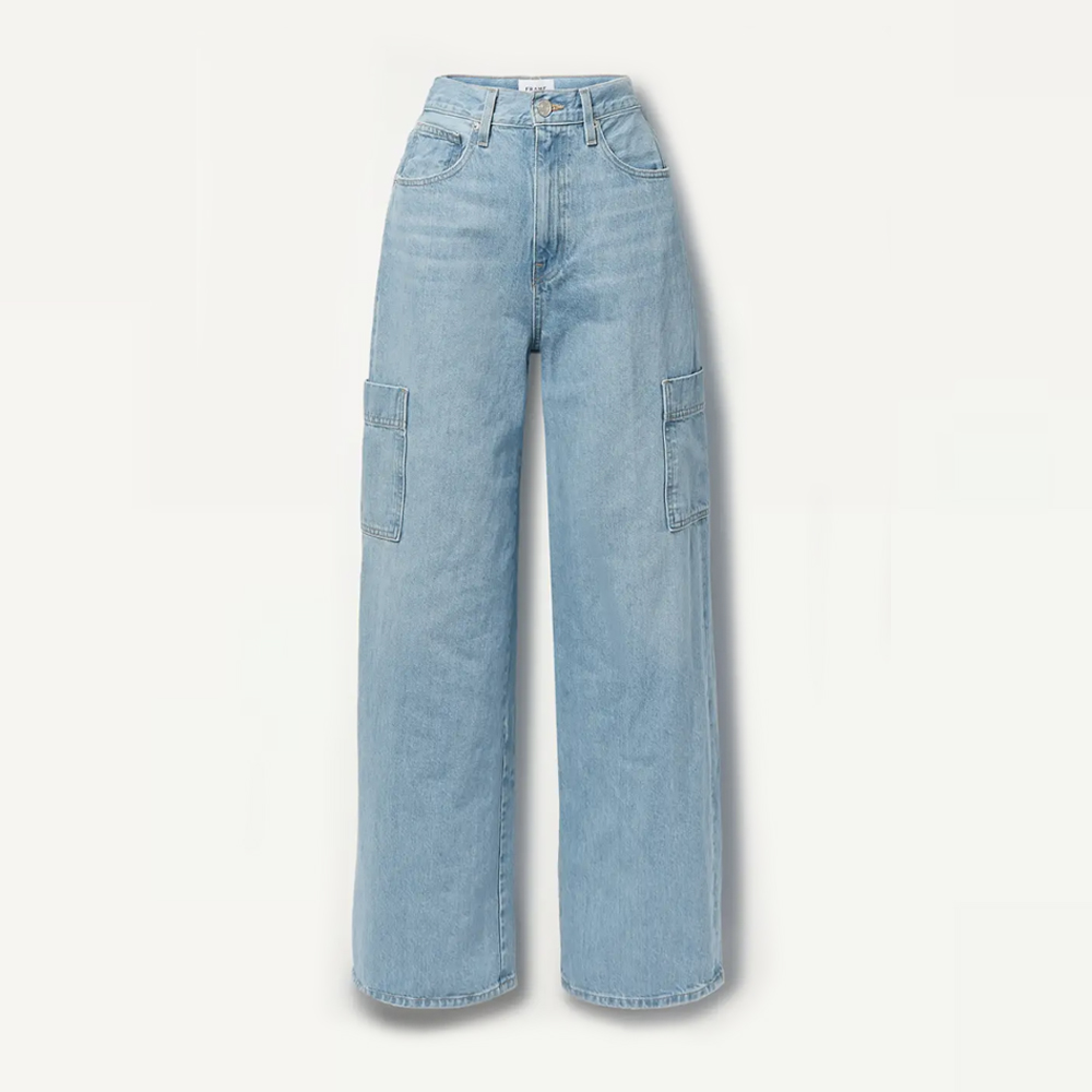Frame High-Rise Wide-Leg Jeans