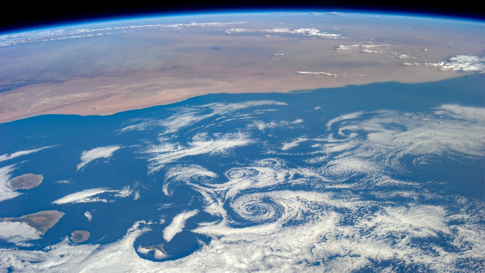 Image via Karen Nyberg's photograph of Earth from space.