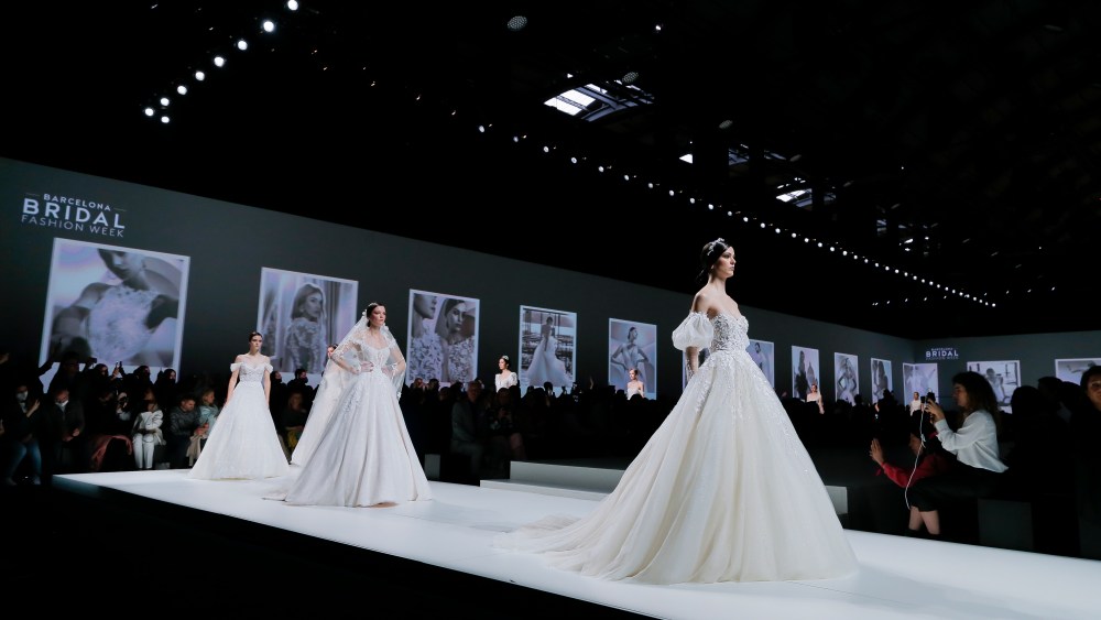 The Nicole Milano spring 2023 bridal runway show.