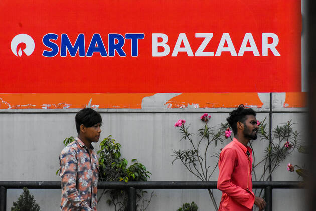 Reliance Industries acquired at least 200 Future Group stores, like the Sm Bazaar banner seen here, after Future failed to pay leases to landlords.