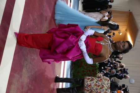 at The 2022 Met Gala celebrating In America: An Anthology of Fashion held at the The Metropolitan Museum of Art on May 2, 2022 in New York City.