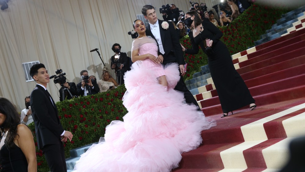 at The 2022 Met Gala celebrating In America: An Anthology of Fashion held at the The Metropolitan Museum of Art on May 2, 2022 in New York City.