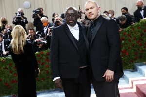 Alec Maxwell and Edward Enniful in Burberry