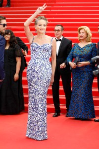 Sharon Stone attends the premiere of 'Forever Young' during the 75th Annual Cannes Film Festival at Palais des Festivals in Cannes, France, on 22 May 2022. Photo by: Boesl/picture-alliance/dpa/AP Images