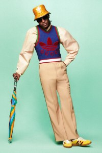 A look from the Adidas x Gucci collection.